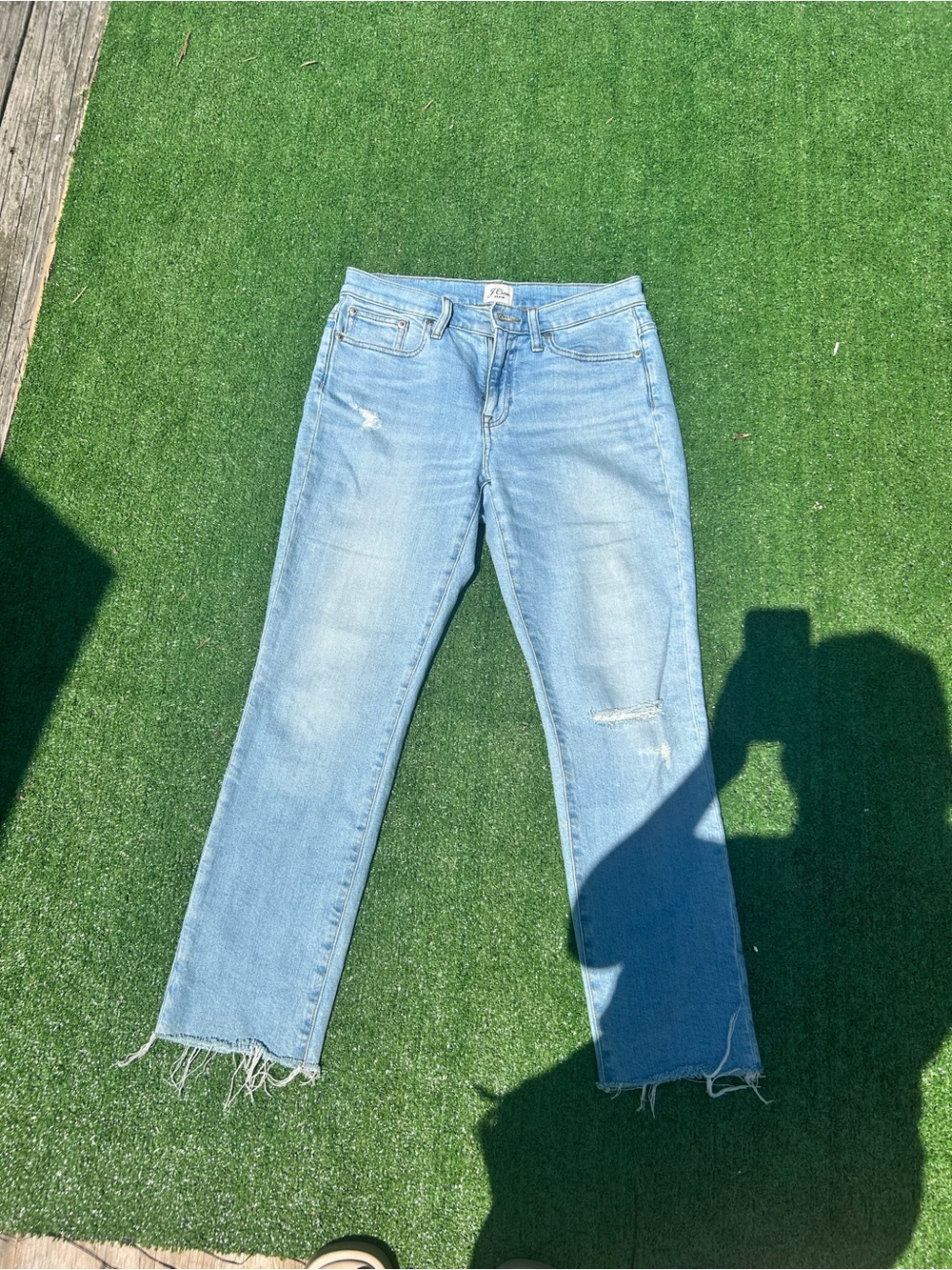 JCrew Light Blue Women’s Slim Boyfriend Straight-Leg Jeans 26